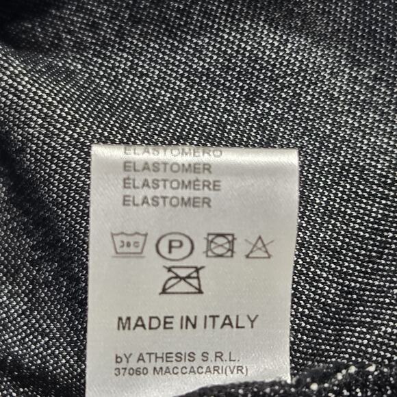 NEWLAND Sweater Womens 1/4 Zip Ski Vintage Wool Blend Made In ITALY Black Large - Picture 9 of 11